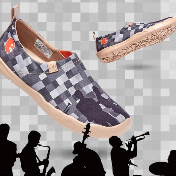 Men’s UIN Jazz Band Art Travel Shoes Sold out Online size 10 - Picture 2 of 12